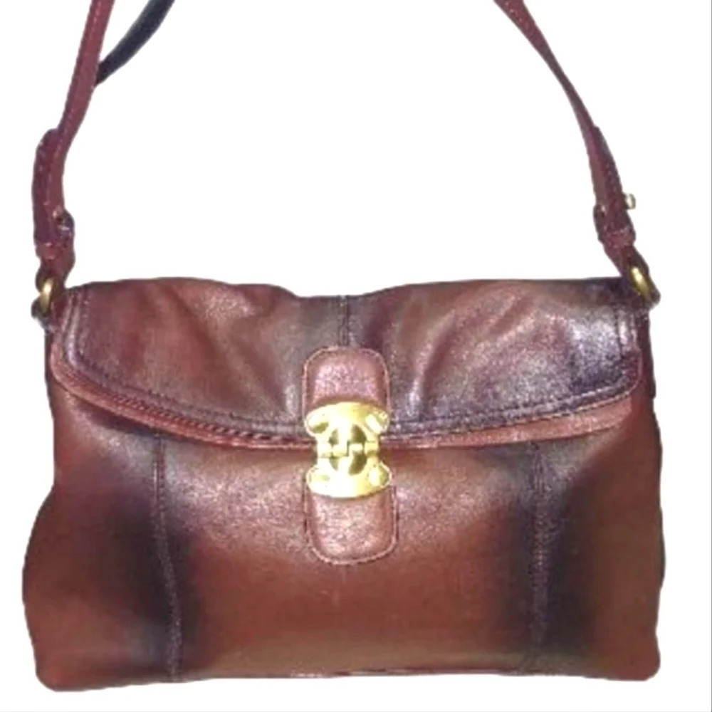 Alfani Ombre Look Genuine Leather Shoulder Bag